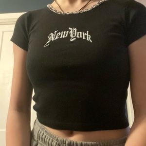 new york brandy melville baby tee